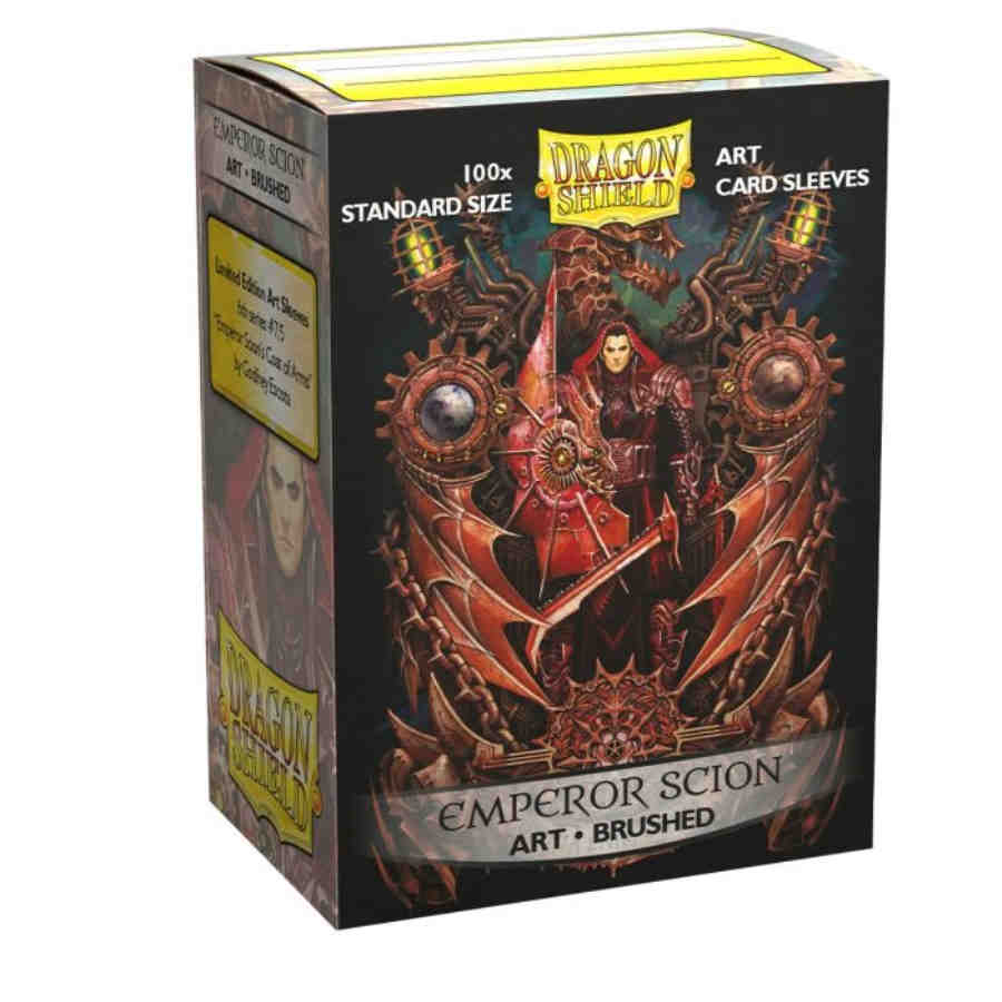 Dragon Shields: (100) Brushed Art Sleeves - Emperor Scion Coat of Arms