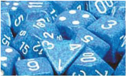7CT SPECKLED POLY WATER DICE SET