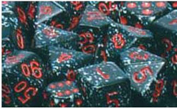 7CT SPECKLED POLY SPACE DICE SET