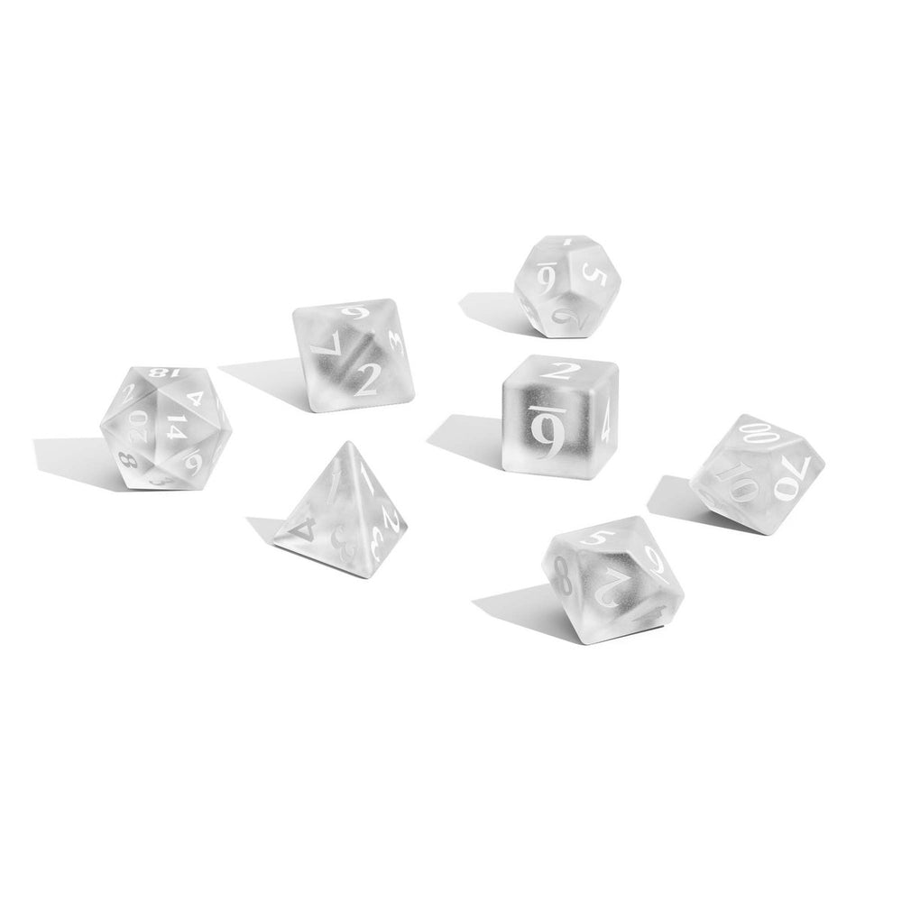 Eclipse Acrylic RPG Dice Set (11ct) Arctic White