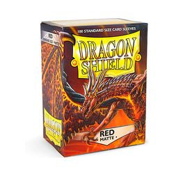Dragon Shields: (100) Matte Red