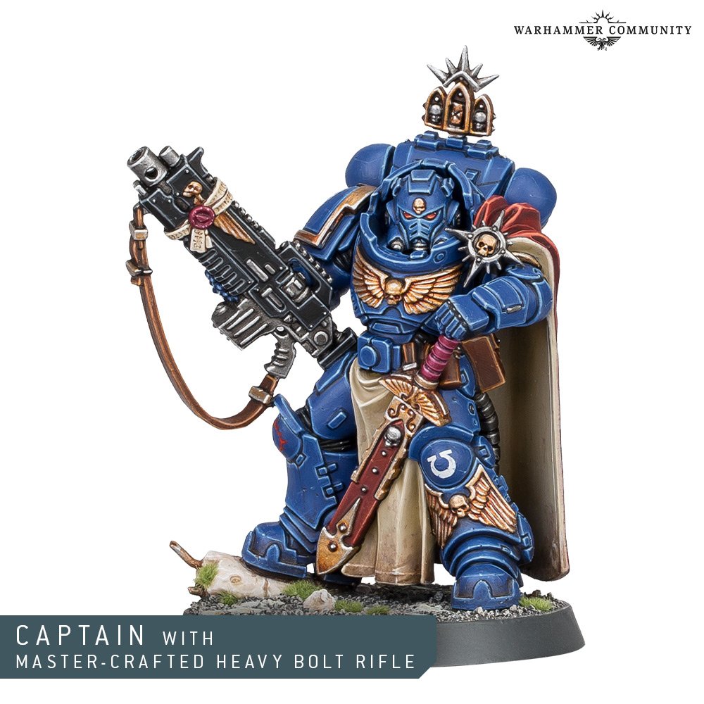 Space Marines: Captain with Master-Crafted Bolt Rifle