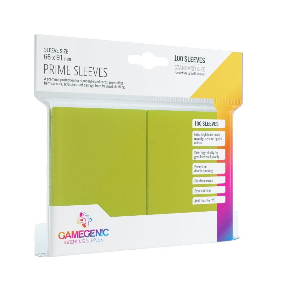 GAMEGENIC: PRIME SLEEVES: LIME