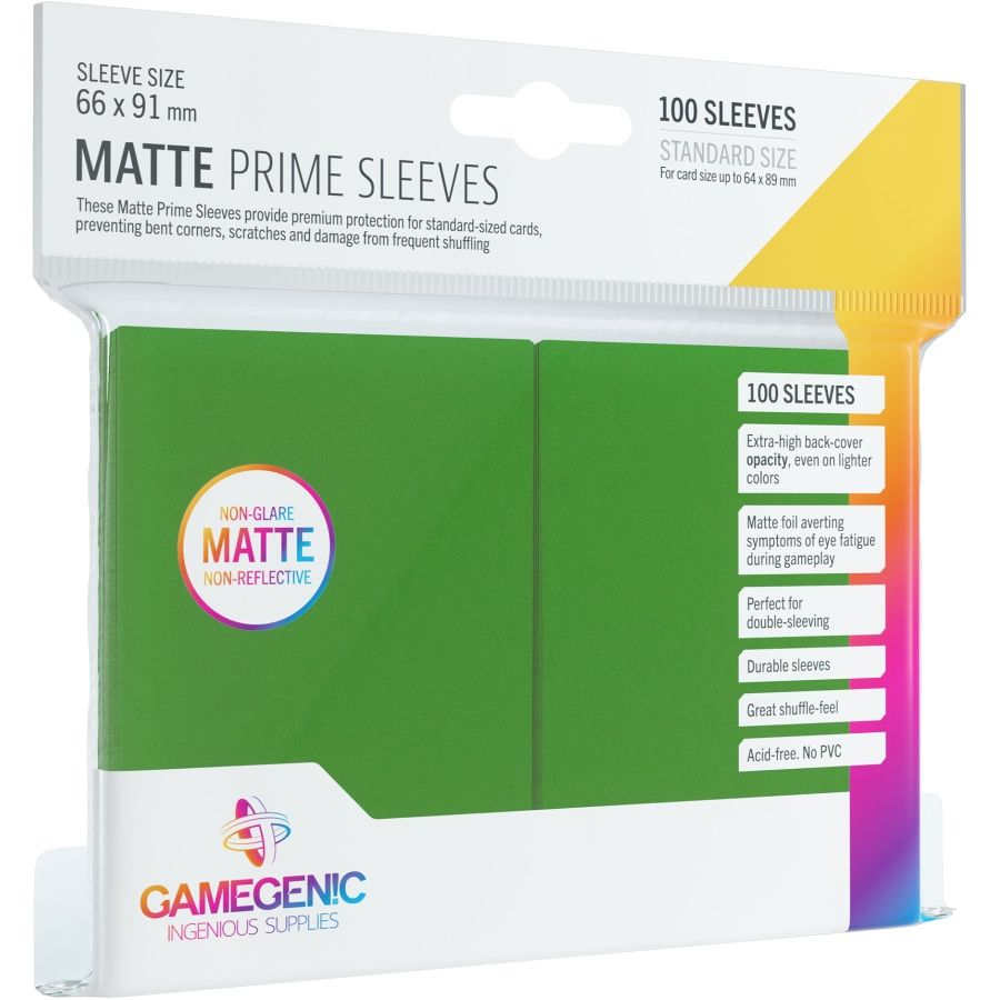 GAMEGENIC: MATTE Prime Sleeves: Green