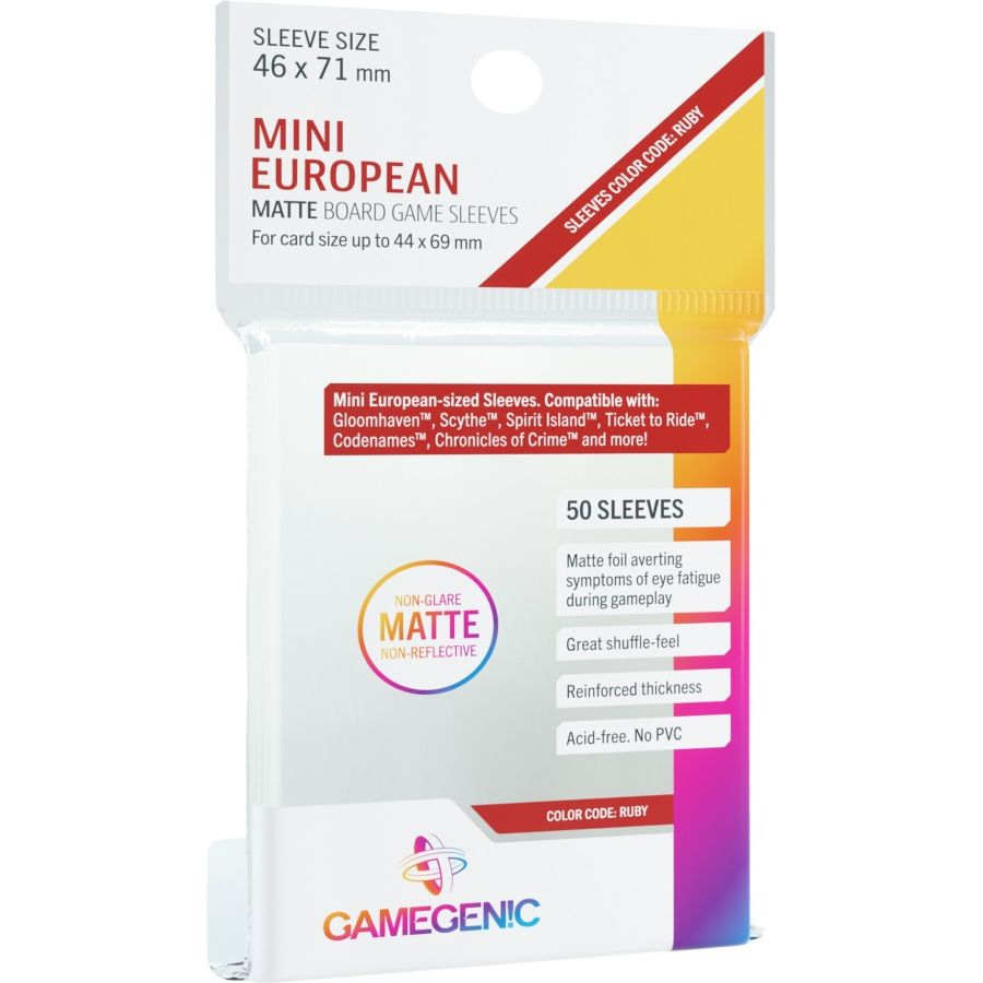 GAMEGENIC: MATTE Sleeves: Mini European