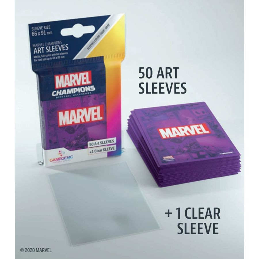 GAMEGENIC: MARVEL CHAMPIONS ART SLEEVES: MARVEL PURPLE (51CT)