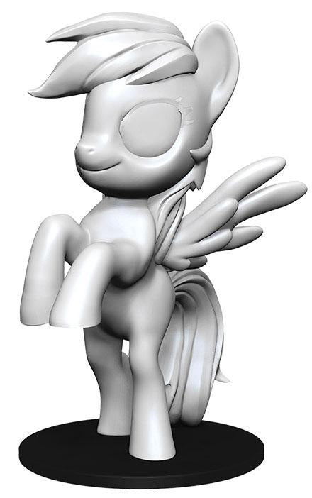 My Little Pony Themed Deep Cuts TM Unpainted Miniatures: Rainbow Dash