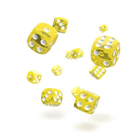 OAKIE DOAKIE DICE: D6 12MM TRANSLUCENT - YELLOW (36CT)