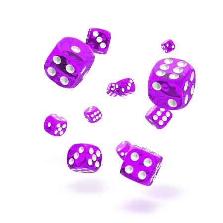 OAKIE DOAKIE DICE: D6 12MM TRANSLUCENT - PURPLE (36CT)