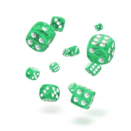 OAKIE DOAKIE DICE: D6 12MM SPECKLED - GREEN (36CT)