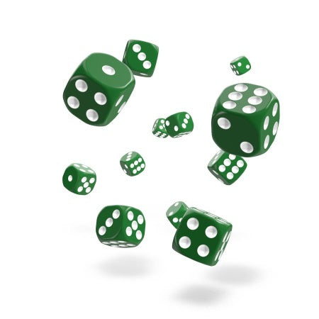 OAKIE DOAKIE DICE: D6 12MM SOLID - GREEN (36CT)