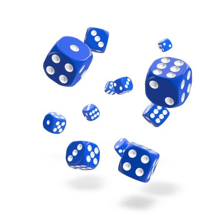 OAKIE DOAKIE DICE: D6 12MM SOLID - BLUE (36CT)