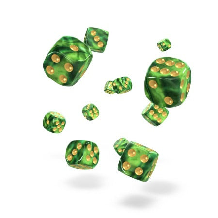 OAKIE DOAKIE DICE: D6 12MM GEMIDICE - JUNGLE (36CT)