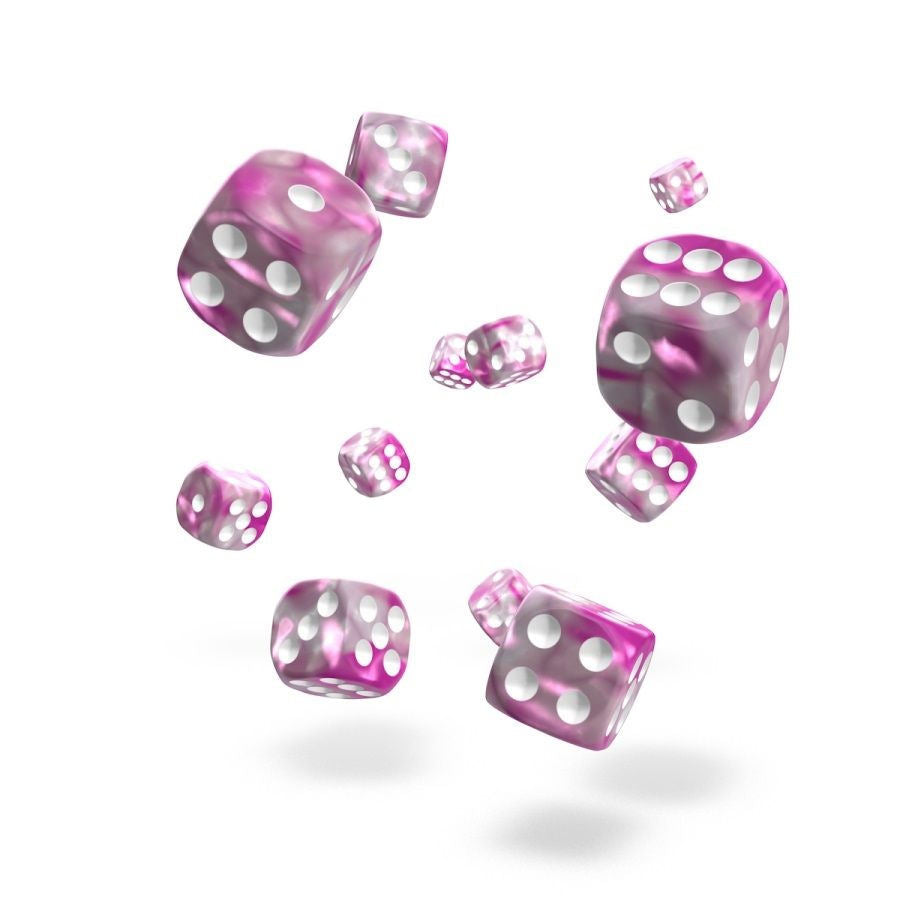 OAKIE DOAKIE DICE: D6 12MM GEMIDICE - MAGNOLIA (36CT)