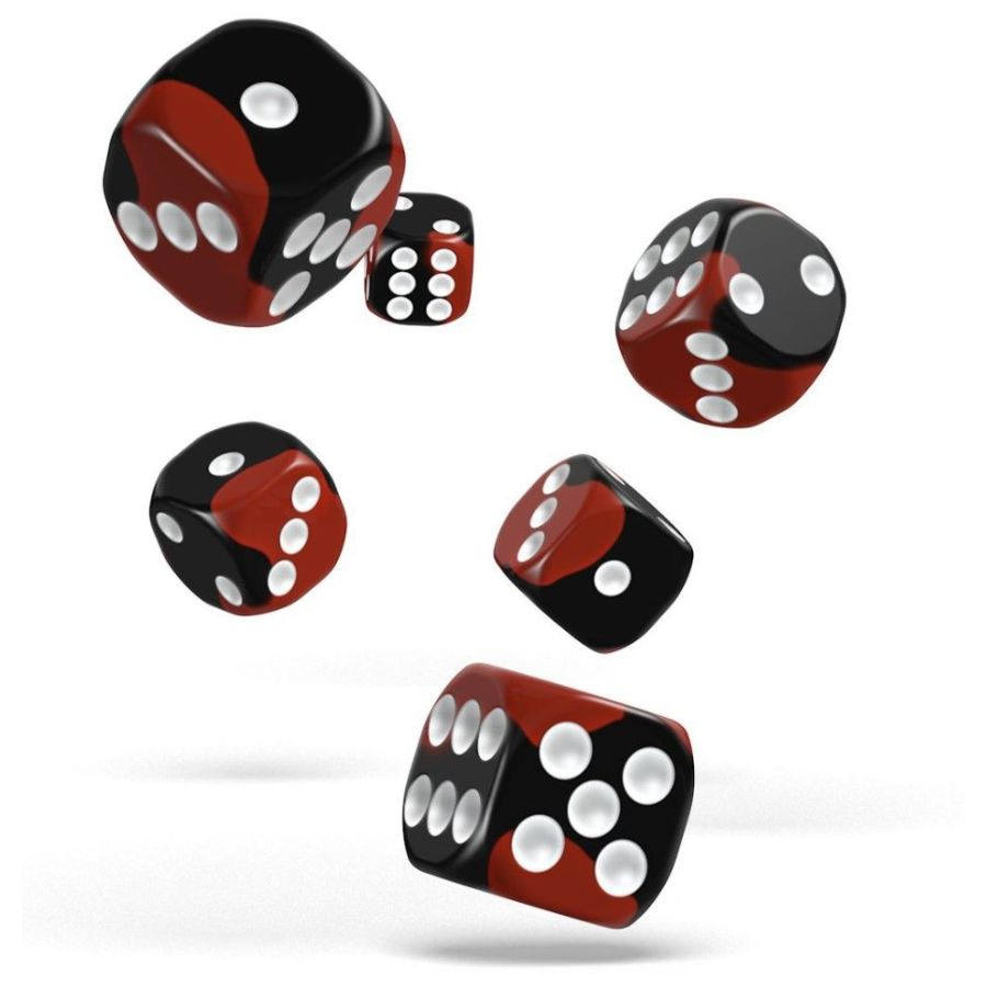 OAKIE DOAKIE DICE: D6 12MM GLOW IN THE DARK - LAVA (36CT)