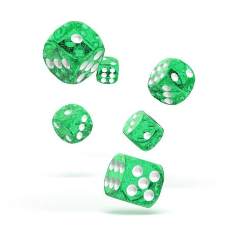 OAKIE DOAKIE DICE: D6 16MM SPECKLED - GREEN (12CT)
