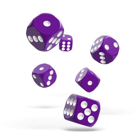 OAKIE DOAKIE DICE: D6 16MM SOLID - PURPLE (12CT)