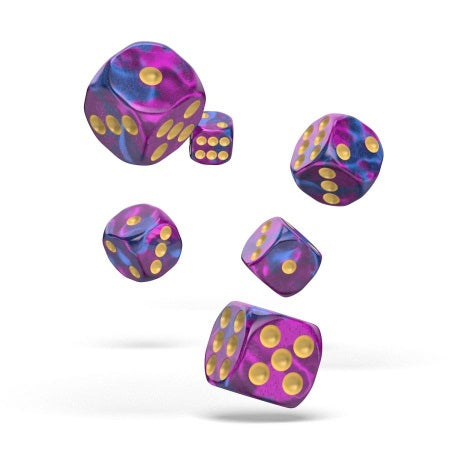 OAKIE DOAKIE DICE: D6 16MM GEMIDICE - AMETHYST (12CT)