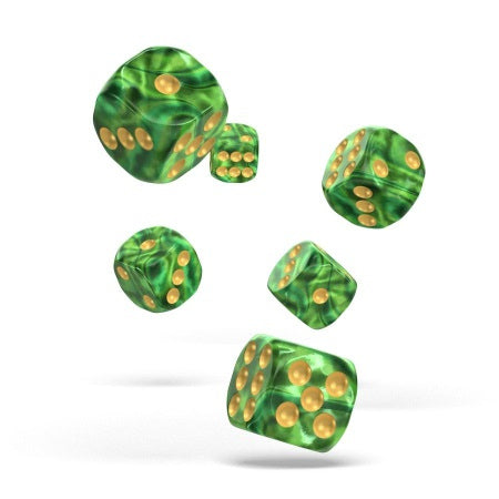 OAKIE DOAKIE DICE: D6 16MM GEMIDICE - JUNGLE (12CT)