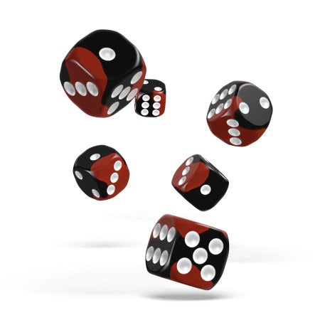 OAKIE DOAKIE DICE: D6 16MM GLOW IN THE DARK - LAVA (12CT)