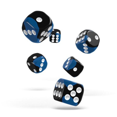 OAKIE DOAKIE DICE: D6 16MM GLOW IN THE DARK - DEEP OCEAN (12CT)