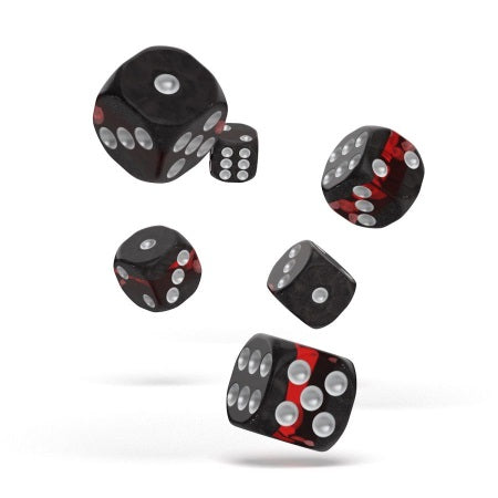 OAKIE DOAKIE DICE: D6 16MM ENCLAVE - RUBY (12CT)