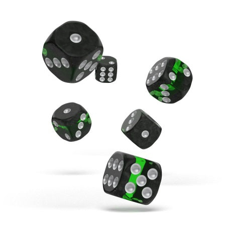 OAKIE DOAKIE DICE: D6 16MM ENCLAVE - EMERALD (12CT)