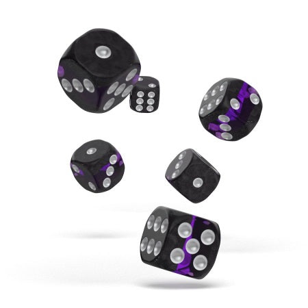 OAKIE DOAKIE DICE: D6 16MM ENCLAVE - AMETHYST (12CT)