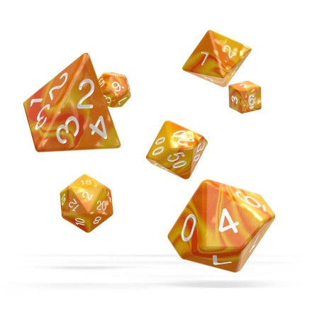OAKIE DOAKIE DICE: POLYHEDRAL RPG SET GEMIDICE - SUNSTONE (7CT)