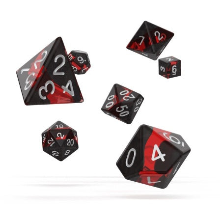 OAKIE DOAKIE DICE: POLYHEDRAL RPG SET ENCLAVE - RUBY (7CT)
