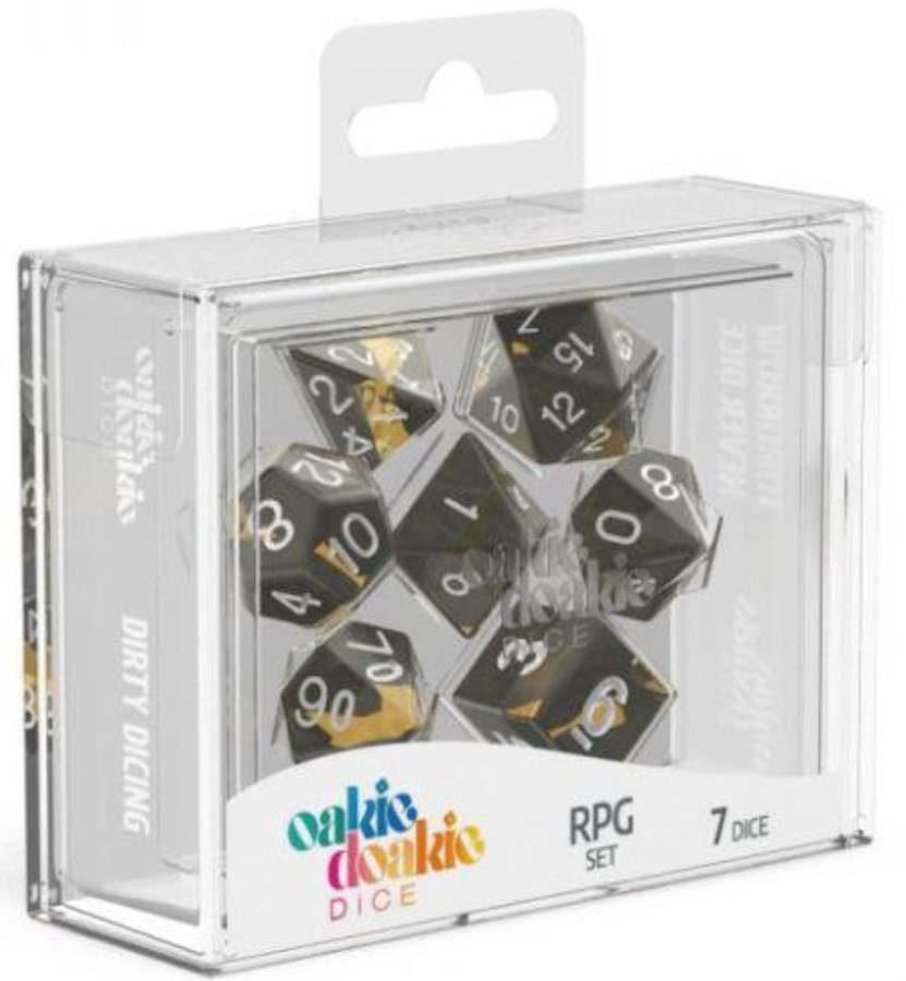 OAKIE DOAKIE DICE: POLYHEDRAL RPG SET ENCLAVE - AMBER (7CT)