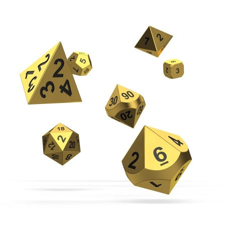 OAKIE DOAKIE DICE: POLYHEDRAL RPG SET METAL DICE - AURYM (7CT)