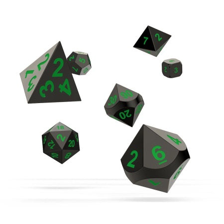 OAKIE DOAKIE DICE: POLYHEDRAL RPG SET METAL DICE - MATRIX (7CT)