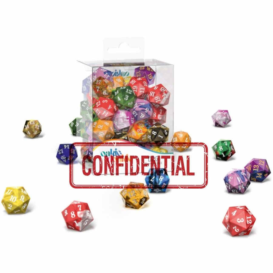 OAKIE DOAKIE DICE: D20 SPINDOWN SET - MIXED RETAIL PACK (50CT)