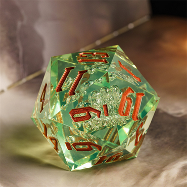 55MM TITAN D20 - SHARP EDGE GREEN BUBBLES