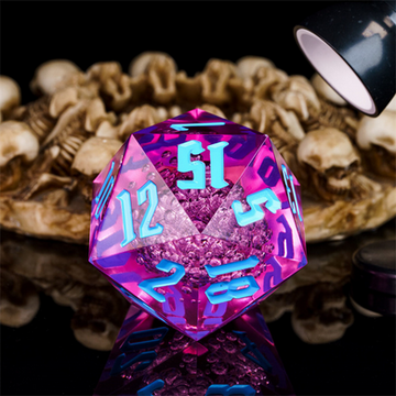 55MM TITAN D20 - SHARP EDGE PURPLE BUBBLES