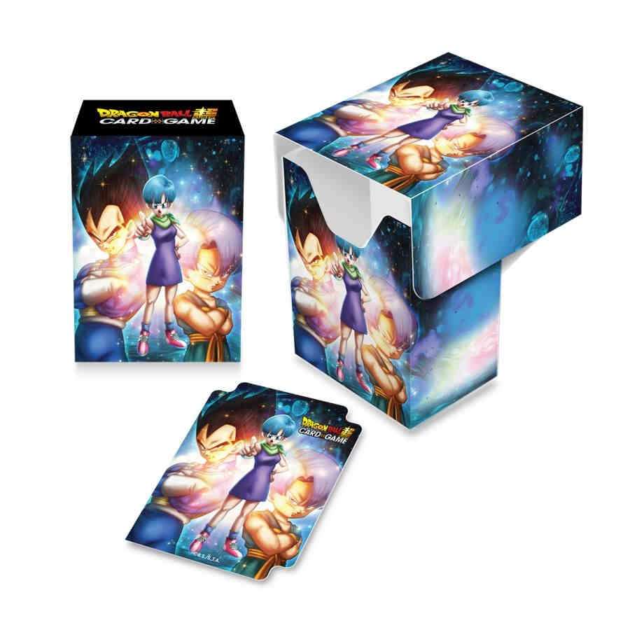 ULTRA PRO: DRAGON BALL SUPER FULL-VIEW DECK BOX - BULMA, VEGETA, AND TRUNKS