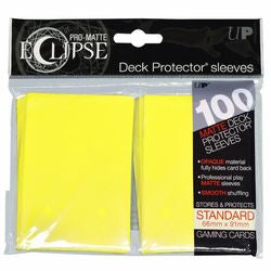 ULTRA PRO: ECLIPSE DECK PROTECTOR - LEMON YELLOW STANDARD 100CT
