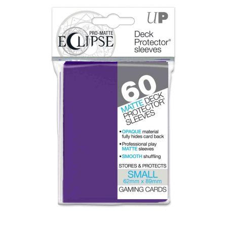 ULTRA PRO: ECLIPSE DECK PROTECTOR - ROYAL PURPLE SMALL 60CT 85832