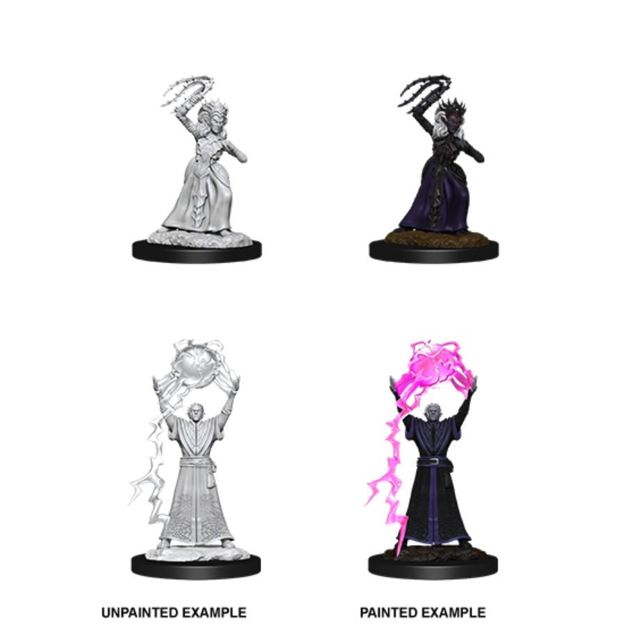 D&D Nolzur's Marvelous Miniatures: Drow Mage & Drow Priestess