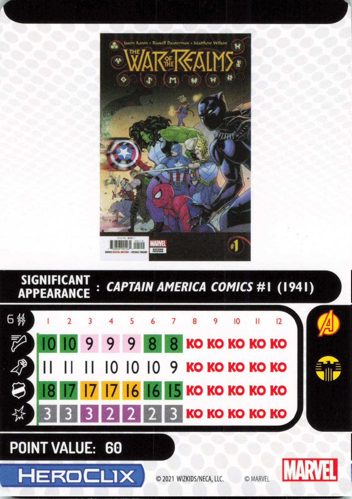 Captain America #002 Common Avengers: War of the Realms