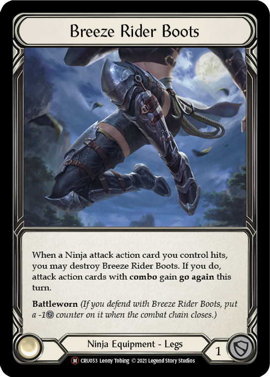 Breeze Rider Boots (Rainbow Foil) [U-CRU053-RF] Unlimited Rainbow Foil