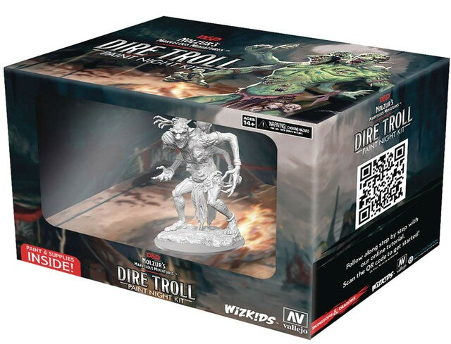 Dungeons & Dragons Nolzur's Marvelous Miniatures: Dire Troll - Paint Night Kit