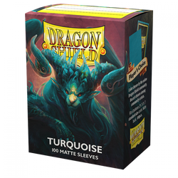Dragon Shields: (100) Matte Turquoise