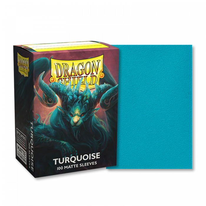 Dragon Shields: (100) Matte Turquoise