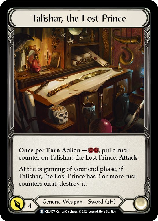 Talishar, the Lost Prince (Rainbow Foil) [U-CRU177-RF] Unlimited Rainbow Foil