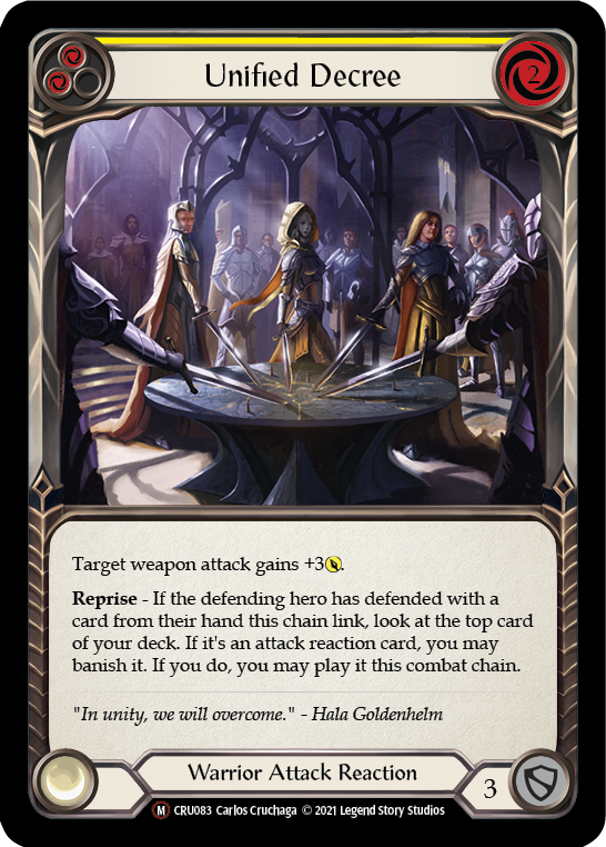 Unified Decree (Rainbow Foil) [U-CRU083-RF] Unlimited Rainbow Foil