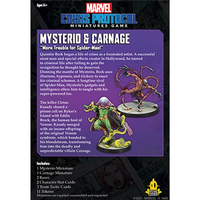 Marvel Crisis Protocol:  Mysterio and Carnage