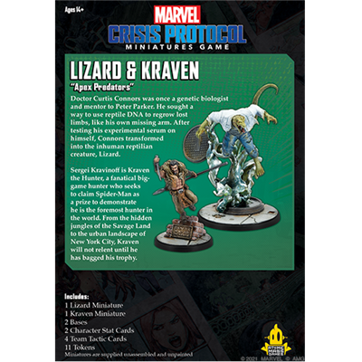 Marvel: Crisis Protocol: Lizard and Kraven