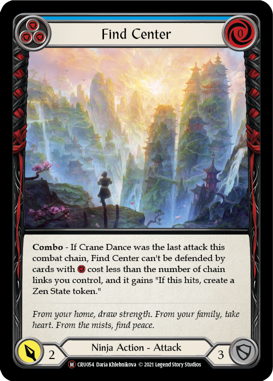 Find Center (Rainbow Foil) [U-CRU054-RF] Unlimited Rainbow Foil
